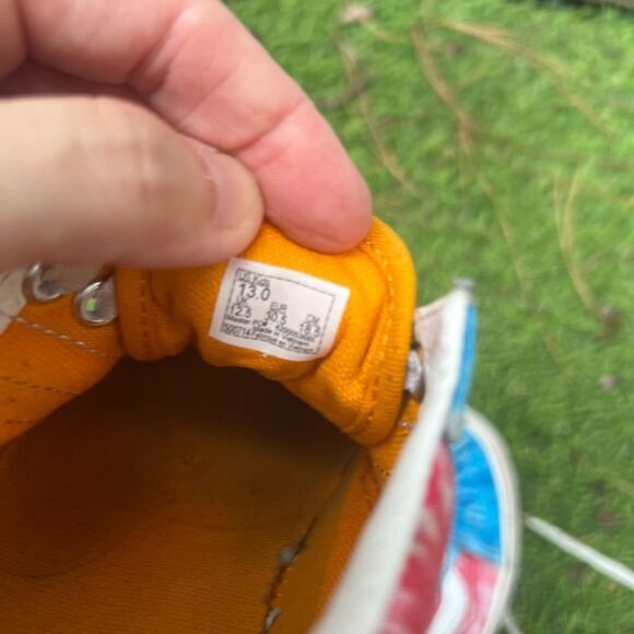 Vans Tie Dye Block Old Skool Lace Up Sneakers. Little Kids size 13.0 - Picture 3 of 6